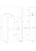 Marmaris kolomkast 160x35x35 cm mat zwart - thumbnail