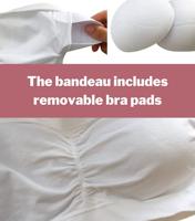 Magic bandeau BH - Naadloze Bandeau Top - Met vulling - Uitneembare pads - Wit, zwart, beige - M - M - M - M - M - M - M - M - M - M - M - - thumbnail