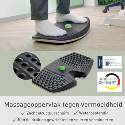 Leitz 65870089 Anti-vermoeidheidsmat (b x h x d) 540 x 65 x 310 mm Met genopt oppervlak, Met rubberlaag, Met wipfunctie, Ergonomisch Donkergrijs - thumbnail