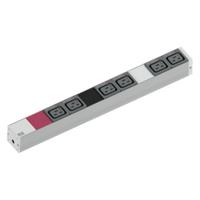 BACHMANN IT PDU ALU 1U 6x C19 stekker 3x16A CEE rood - thumbnail