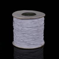 50m/zak 0.5 mm ronde elastische koord beading stretch draad/koord/touw voor ketting armband sieraden maken (wit) - thumbnail