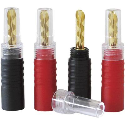 Audio Dynavox Banaan stekker set verguld 4 stuks