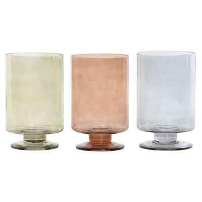 Vaas Home ESPRIT Blauw Groen Amber Kristal Modern 12,5 x 12,5 x 20 cm (3 Stuks) Vaas Home ESPRIT Blauw Groen Amber Kristal Modern 12,5 x 12,5 x 20 cm (3 Stuks)