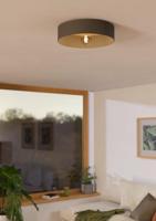 EGLO Duaia Plafondlamp - E27 - Ø 42 cm - Grijs - Hout|Staal - thumbnail