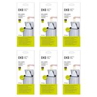 Afvalzak eko mdpe type d trekb 55x55cm 18-21l wit | 6 stuks - thumbnail
