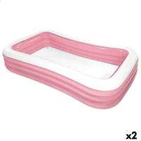 Opblaasbaar Kinderzwembad Intex 1050 L 305 x 56 x 183 cm Roze (2 Stuks) - thumbnail