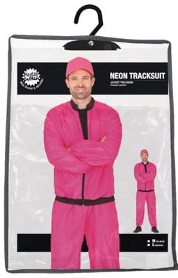 Neon Pink Tracksuit Heren