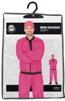 Neon Pink Tracksuit Heren - thumbnail
