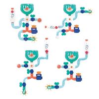 Groot watercircuit - LUDI blauw - thumbnail