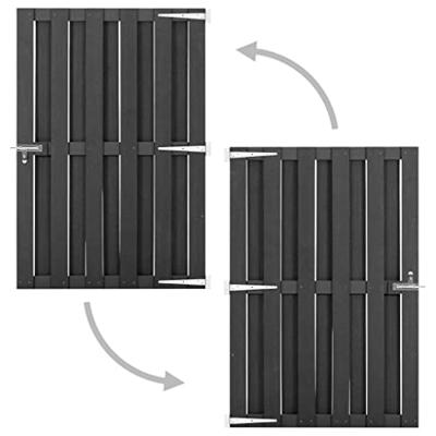 VidaXL Poort 100x150 cm hkc grijs