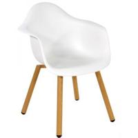 Tuinstoel Buiten Montreux Wit Lesli Living - thumbnail