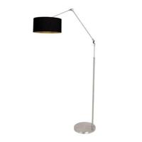 Steinhauer VloerlampPrestige Chic metaal met zwarte kap - 3975ST - thumbnail