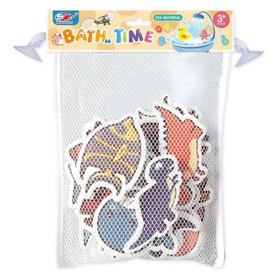 Lobbes Foam badfiguren dino's & zeedieren, 18st.