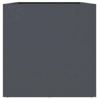 VidaXL Plantenbak 62x30x29 cm staal antracietkleurig VidaXL Plantenbak 62x30x29 cm staal antracietkleurig