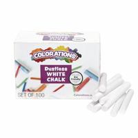 Colorations - wit stofloos krijt, 100st. - thumbnail