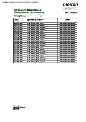 Merten MEG4123-6035 Afdekking System Design Wit 1 stuk(s)