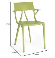 Kartell A.I. eetkamerstoel Groen - thumbnail