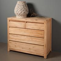 Tower Living Ladekast 'Corona' Teak met 5 laden - thumbnail