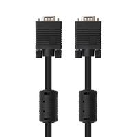 NanoCable 10.15.0110 SVGA-kabel met ferriet, voor monitor, projector en pc, HDB15/M-HDB15/M, zwart, 10 m - thumbnail