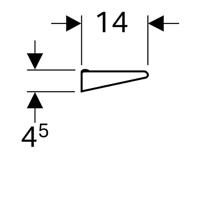 Geberit Renova Planchet 60x14x4,5 cm Wit - thumbnail