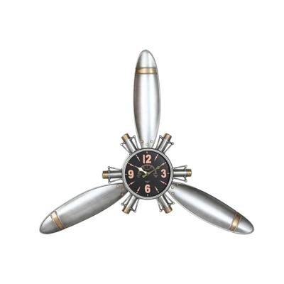 Muurklok Home ESPRIT Gouden Zilverkleurig Metaal Propellers Vintage 121 x 7 x 106 cm Muurklok Home ESPRIT Gouden Zilverkleurig Metaal Propellers Vintage 121 x 7 x 106 cm