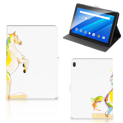 Lenovo Tab E10 Hippe Tablet Hoes Horse Color