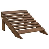 VidaXL Tuinstoel 2-zits adirondack met voetenbank vurenhout bruin - thumbnail
