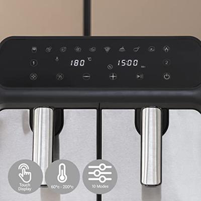 Airfryer InnovaGoods Fryinn Double 8000 Zwart 3400 W 8 L Roestvrij staal