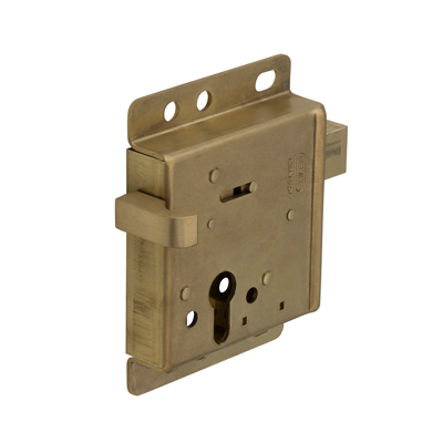 Nemef 1543K/5 Rs Opleg nachtschootslot | DM66mm | slotkast messing 100x137mm | 1 toers | DR 1+4. | draairichting: rechts - 9154355001 Nemef 1543K/5 Rs Opleg nachtschootslot | DM66mm | slotkast messing 100x137mm | 1 toers | DR 1+4. | draairichting: rechts - 9154355001