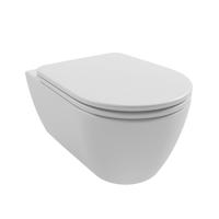 Wandcloset Luca Sanitair Fusion Rimless Met Softclose Zitting Keramiek Wit Luca Sanitair - thumbnail