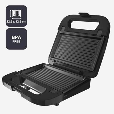 Tosti apparaat Black & Decker BXSA754E 750 W Zwart