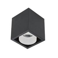 Spot BWS Regina Aluminium 745Lm 9,2W Zwart Met Witte Anti-Glare Ring - thumbnail