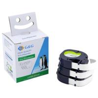 Labeltape Set van 3 stuks G&G BM-D-G-91221-3 Compatibel vervangt DYMO 91221 Tapekleur: Wit Tekstkleur: Zwart 12 mm 4 m - thumbnail