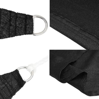 Zonnezeil 160 g/m 2,5x4 m HDPE zwart