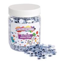 Colorations wiebelende oogjes zwart, 1000st. - thumbnail