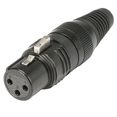 Hicon HI-X3CF-G XLR-connector Bus, recht Aantal polen: 3 Zwart 1 stuk(s) Hicon HI-X3CF-G XLR-connector Bus, recht Aantal polen: 3 Zwart 1 stuk(s)