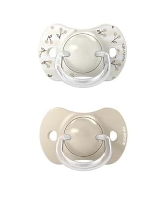 Set van 2 symmetrische fopspenen - SUAVINEX - Birdies - SX Pro - 0 tot 6 maanden - Beige