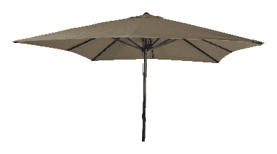 Virgo stokparasol 3x3m taupe