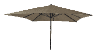 Virgo stokparasol 3x3m taupe - thumbnail