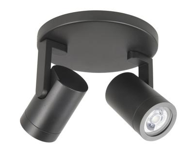 Highlight OpbouwspotHalo Spot zwart 2-lichts rond - S7146.01