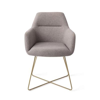 Jesper Home Kinko eetkamerstoel Earl Grey cross gold