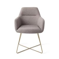 Jesper Home Kinko eetkamerstoel Earl Grey cross gold - thumbnail