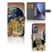 Xiaomi 12 | 12X | Telefoonhoesje | Met pasjeshouder | Roofdieren - thumbnail