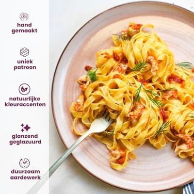 Cosy & Trendy Diepe Borden Baltic Peach ø 18 cm - 6 stuks