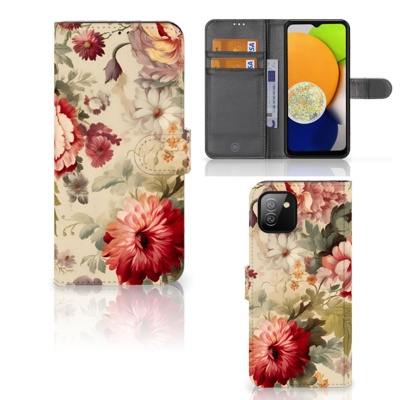 Hoesje voor Samsung Galaxy A03 Bloemen Hoesje voor Samsung Galaxy A03 Bloemen