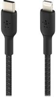 Kabel USB-C naar Lightning Belkin CAA004BT2MBK Zwart 2 m - thumbnail