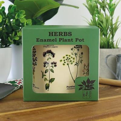 Gift Republic Kruiden - Emaille Bloempot - thumbnail