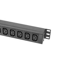 Adam Hall 87471 IEC 19 inch 10-weg stroomverdeler met kabels - thumbnail