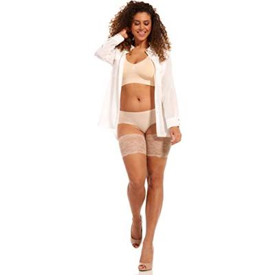 Magic bandalettes kant - Anti schuur Bovenbeen banden - Tegen schurende dijen - XL - Huidskleur - XL - XL - XL