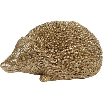 Van Manen ornament polystone egel 9x6x4cm goud